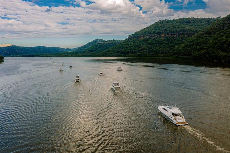 The flotilla of Riviera motor yachts made an impressive sight during another memorable R Marine Dillon experience. - photo © Riviera Australia