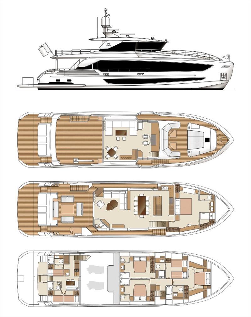 Horizon FD90 Skyline - GA - photo © Horizon Yachts