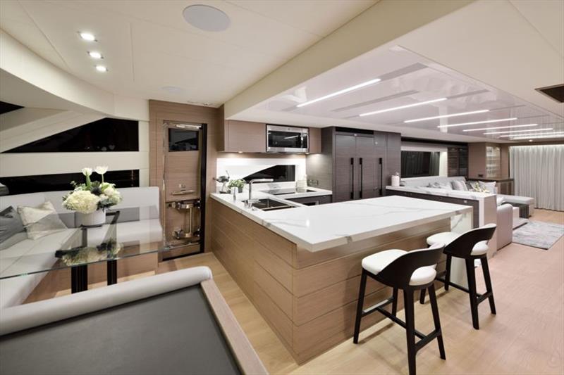 E81 galley photo copyright Horizon Yachts taken at  and featuring the Power boat class