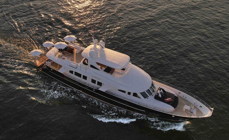 MY Aurora - photo © Luxury Charter Group