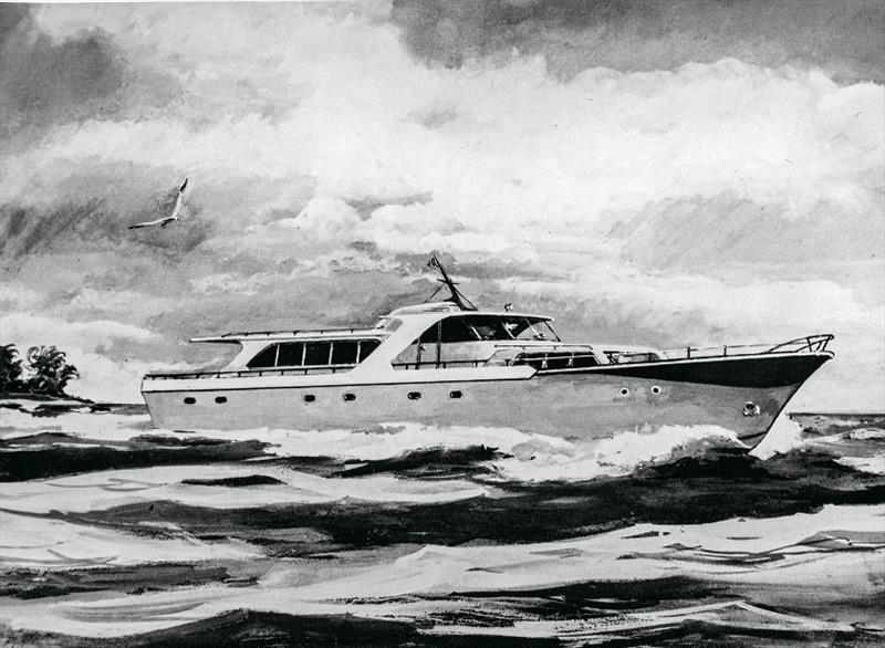 Benetti Gabbiano sketch photo copyright Benetti Yachts taken at  and featuring the Power boat class