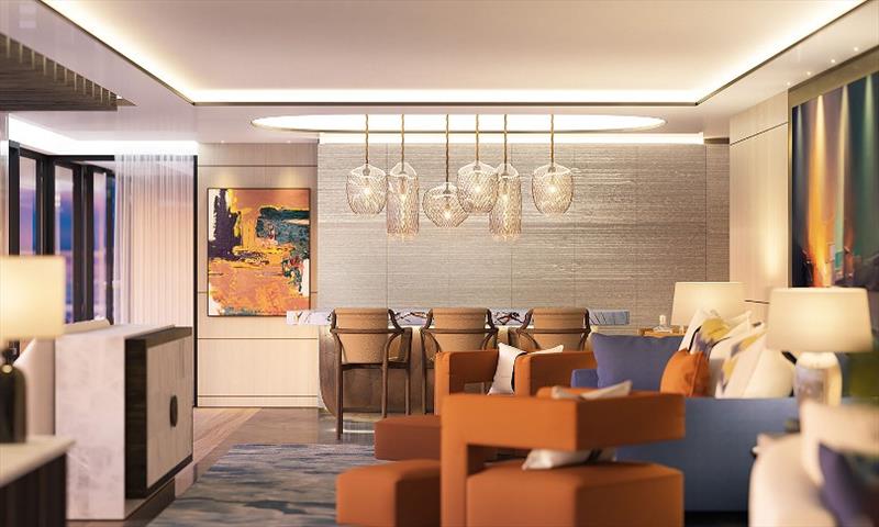 Apartment living area by Winch Design photo copyright Winch Design taken at  and featuring the Power boat class