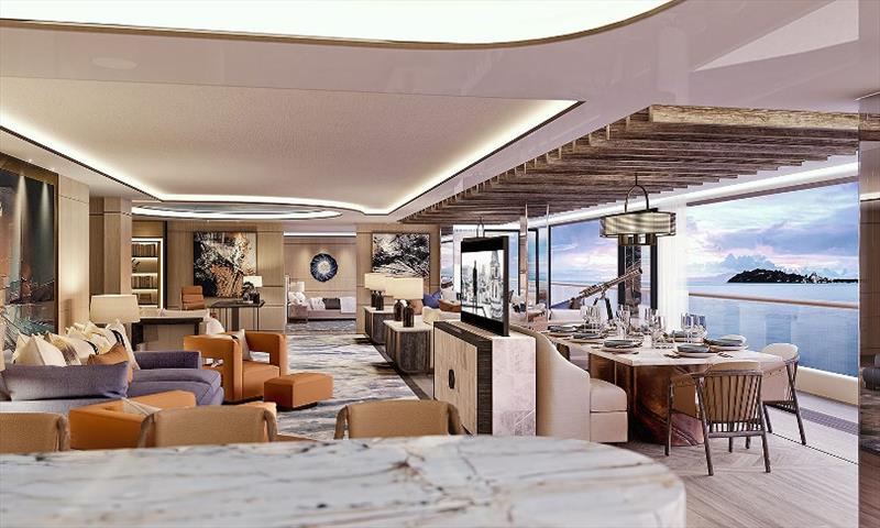 Apartment living area by Winch Design photo copyright Winch Design taken at  and featuring the Power boat class