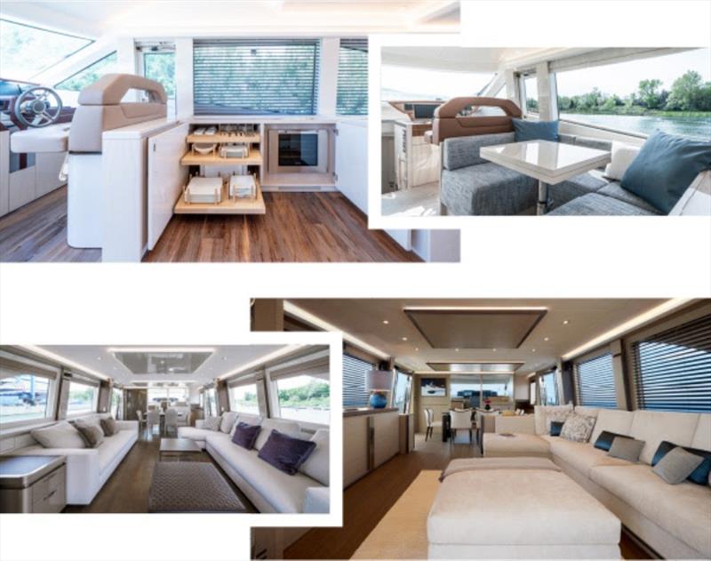The modular system allows Monte Carlo Yachts to offer owners' customized layouts and nearly endless personalization possibilities. - photo © Monte Carlo Yachts