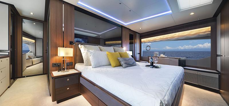 Horizon FD90 Master Stateroom photo copyright Horizon Yachts taken at  and featuring the Power boat class