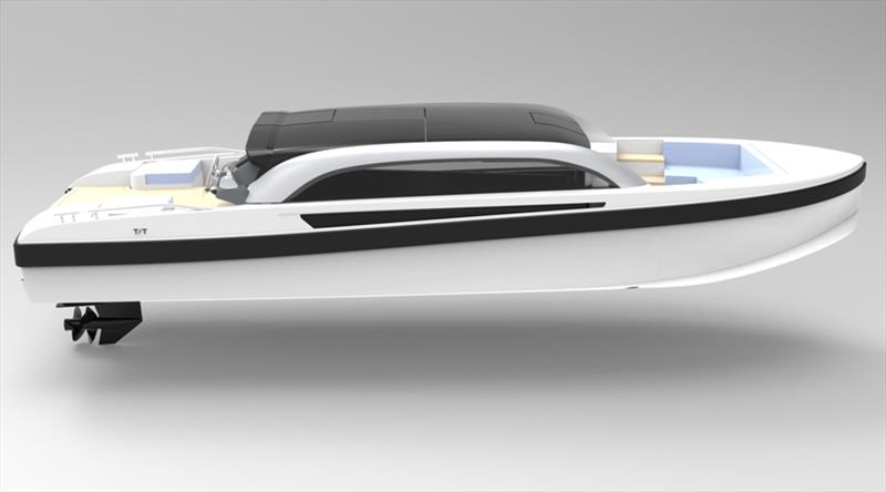 Slim Limousine Tender - photo © Wooden Boats