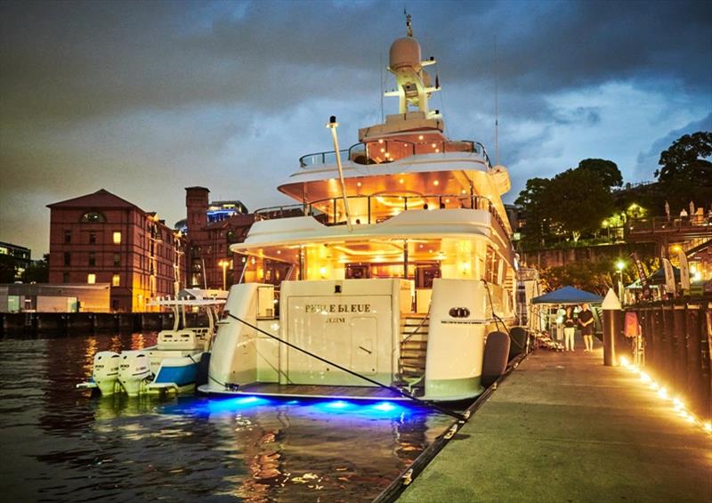 Superyacht Perle Bleue - photo © Peter Collie