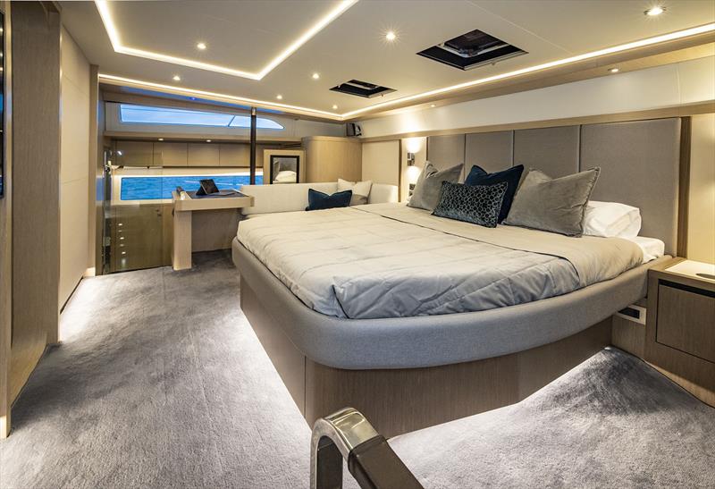 Aquila 70 has a full beam, main deck Master Suite photo copyright Onne van der Wal taken at  and featuring the Power boat class