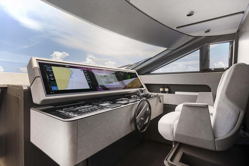 Ferretti Yachts 860 pilot house - photo © Ferretti Yachts