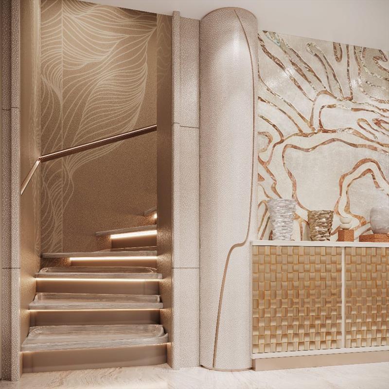 Slice - stairs - photo © Feadship