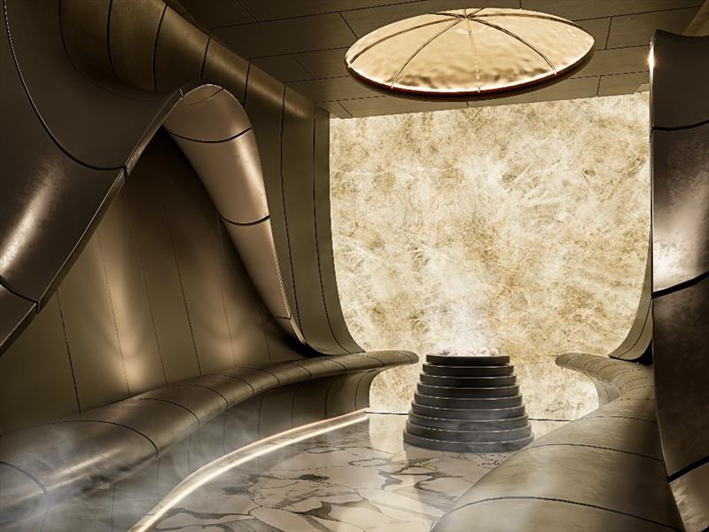 Slice - sauna - photo © Feadship
