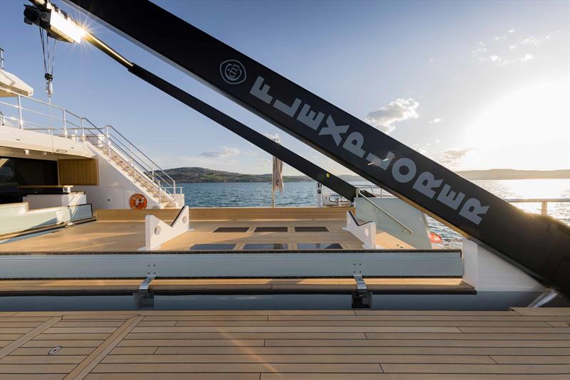 AMS A-Frame Crane for Cantiere Delle Marche - photo © Guillaume Plisson