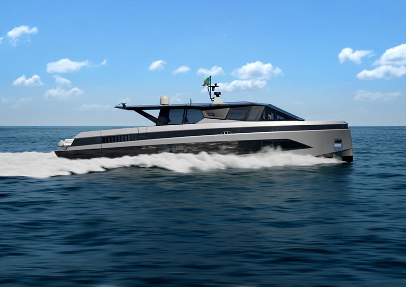 wallywhy100 running photo copyright Wally Yachts taken at  and featuring the Power boat class