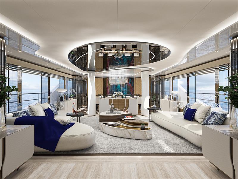 50-meter Bilgin 163 yacht, `Eternal Spark` - Main Saloon - photo © Bilgin Yachts
