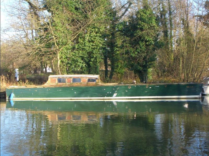 This shows how we found her upriver on the Thames in 2014 - photo © Camper & Nicholsons