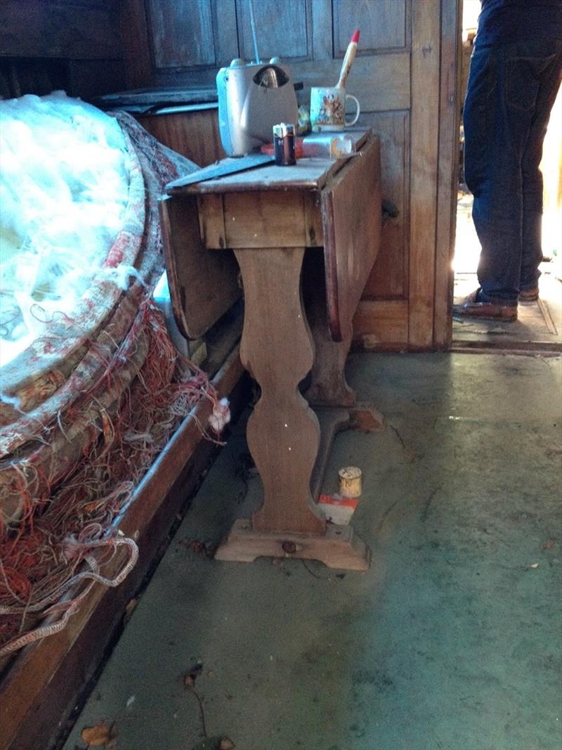 The magnificent C&N mahogany table and bulkhead of Gelyce XI - photo © Camper & Nicholsons