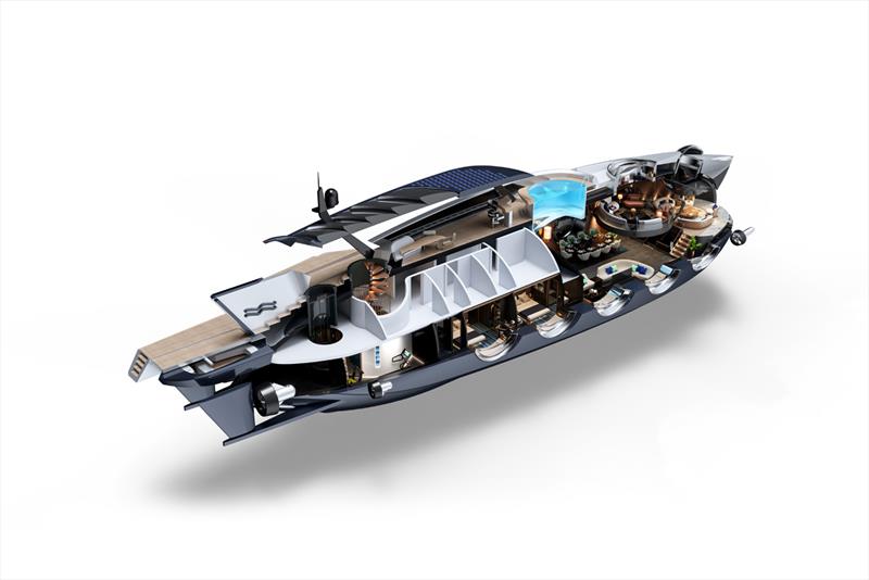 Nautilus - Quarter Rear Cut Through Infographic - photo © U-Boat Worx