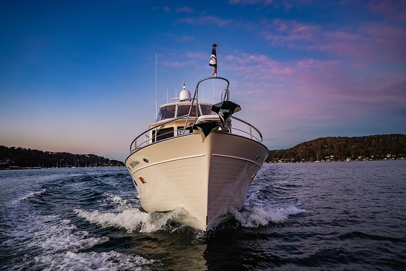 Fleming 55-260 - Sydney International Boat Show photo copyright Salty Dingo taken at  and featuring the Power boat class