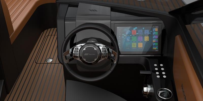 Fletcher F23 multitouch 12” display - photo © Fletcher Boats