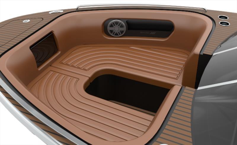 Fletcher F23 front seating area - photo © Fletcher Boats