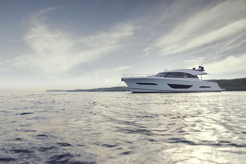 S75 Anchored in bay is all set to provide tranquility and comfort - photo © Maritimo