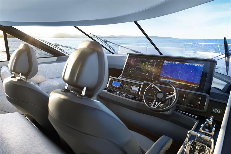 Command and Control - Maritimo S75 style with the amazing continuous radius and browless glass - photo © Maritimo