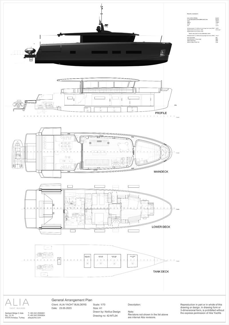 Custom 26m M/Y 0110 - photo © Alia Yachts