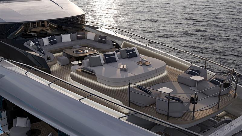 ISA Gran Turismo 50m - Fore deck - photo © ISA Yachts