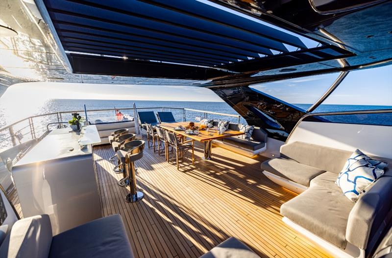 Sunseeker 100 Yacht - Flybridge aft - photo © Sunseeker International