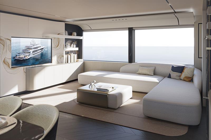 Bering B120 - Lounge dining - photo © Bering Yachts