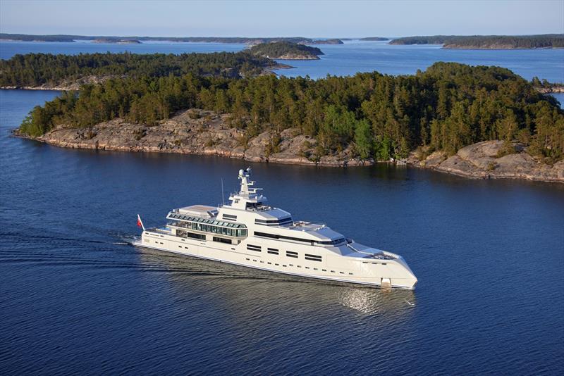90-metre yacht Norn - photo © Peter Neumann