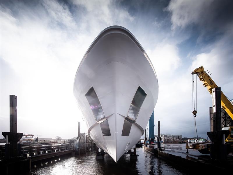 Launch hull at Talmsa Shipyards - Moonen 122 Martinique, YN205 - photo © Tom van Oossanen