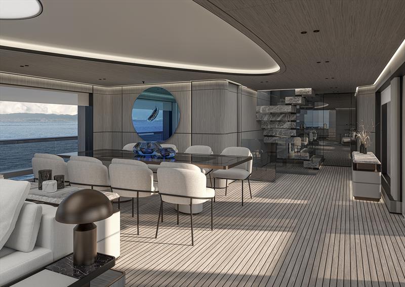 Project UNICA 40m - photo © ISA Yachts
