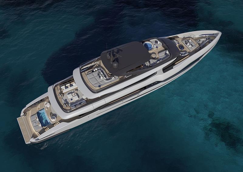 Project UNICA 40m - photo © ISA Yachts