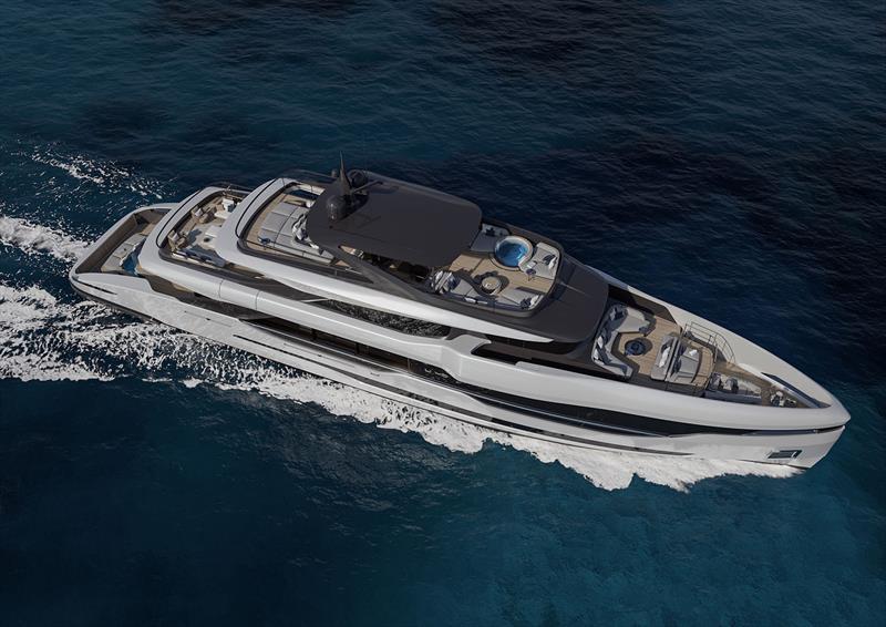 Project UNICA 40m - photo © ISA Yachts