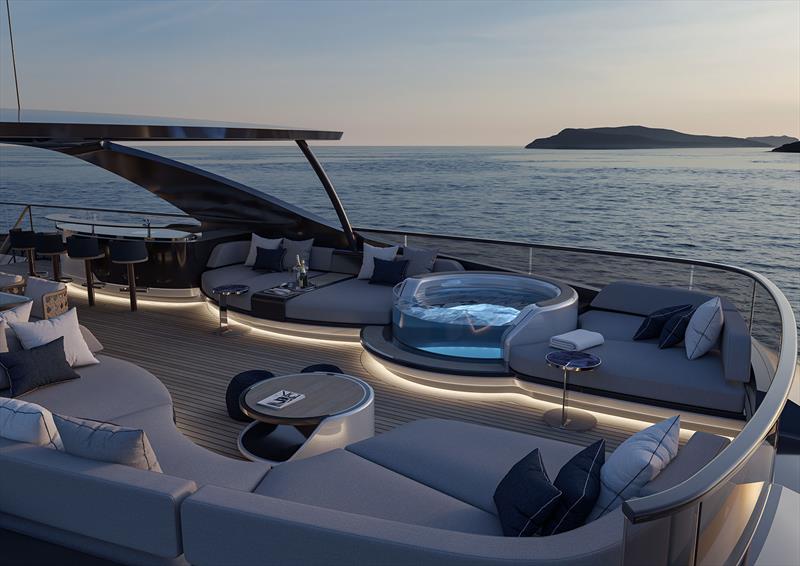 Project UNICA 40m - photo © ISA Yachts