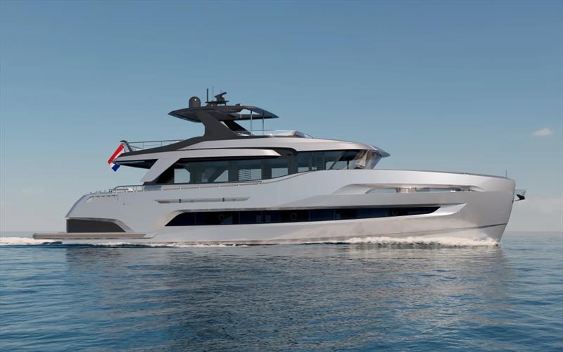 Holterman X-78 hull #2 Fly - photo © Holterman Shipyard