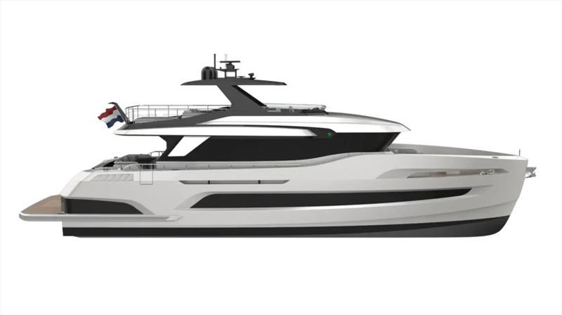 Holterman X-78 hull #2 Fly - photo © Holterman Shipyard