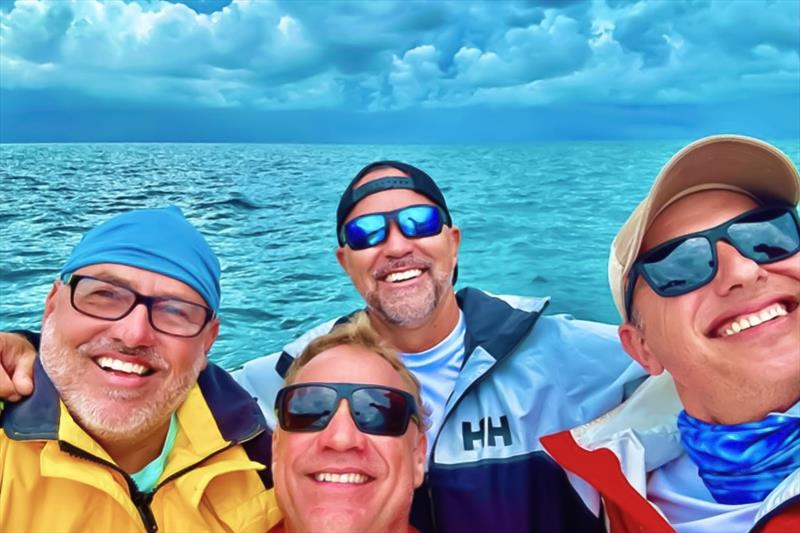 Seas were relatively calm for the crossing with the exception of a few lumps in the Gulf Stream along with some wayward thunderstorms - photo © Riviera Australia