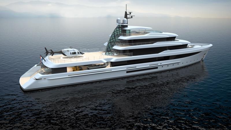 70m Expedition Yacht Crystal - photo © Mulder Design