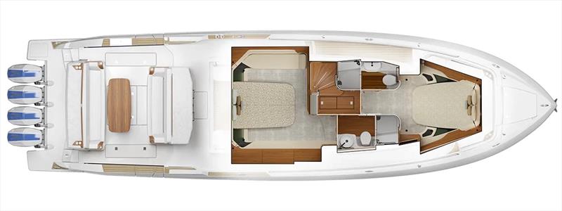 Tiara 56 LS - Interior plan view - photo © Tiara Yachts