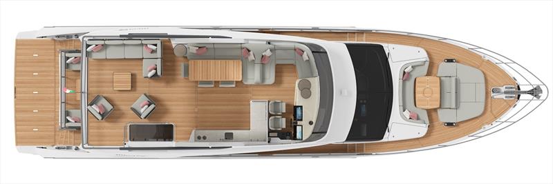 Absolute 70 FLY - Upper deck photo copyright Absolute Yachts taken at  and featuring the Power boat class