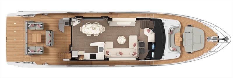 Absolute 70 FLY - Main deck photo copyright Absolute Yachts taken at  and featuring the Power boat class