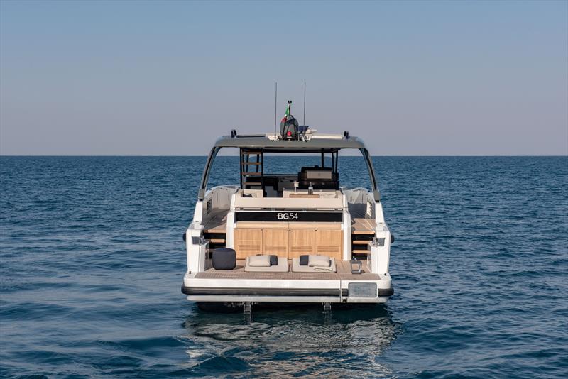 Bluegame BG54 Stern photo copyright Sanlorenzo Yachts taken at  and featuring the Power boat class