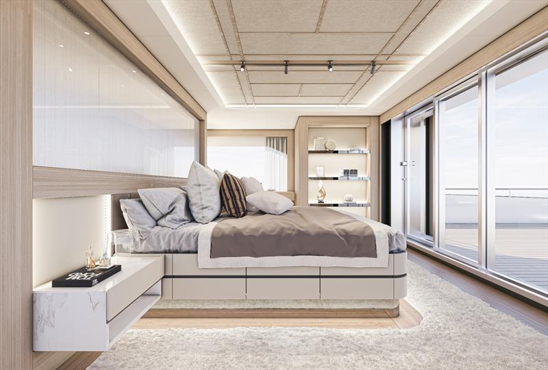 Explorer superyacht 47MXP - Master cabin - photo © Numarine