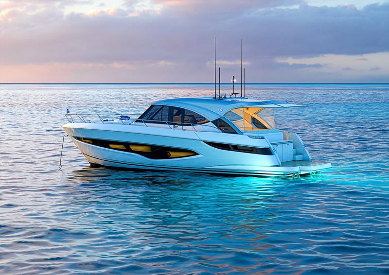 Don't miss the World Premiere of Riviera's 4300 Sports Express at the Sanctuary Cove International Boat Show May 22-25, photo copyright Riviera Australia taken at  and featuring the Power boat class