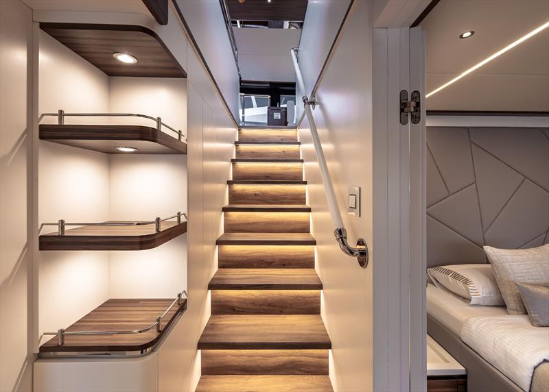 E-Cat 80 catamaran - Stairs - photo © Kerem Sanliman