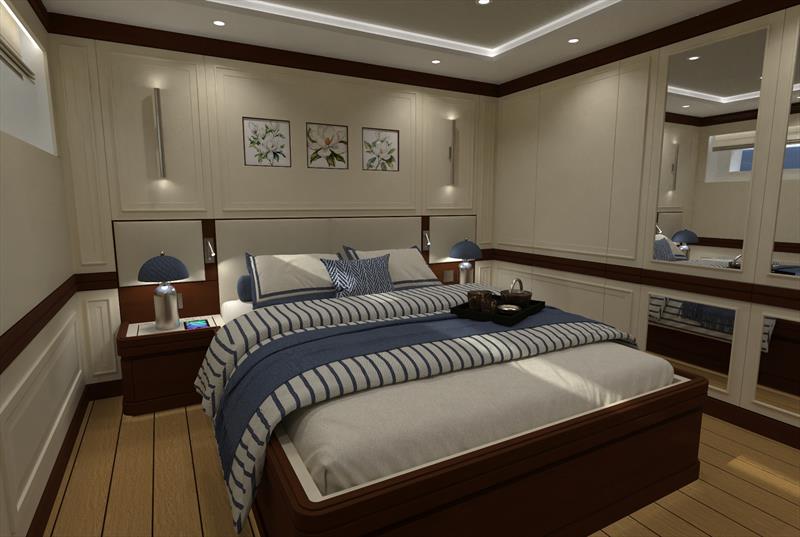 Magnolia 41m - Guest cabin - photo © Denison Yachting