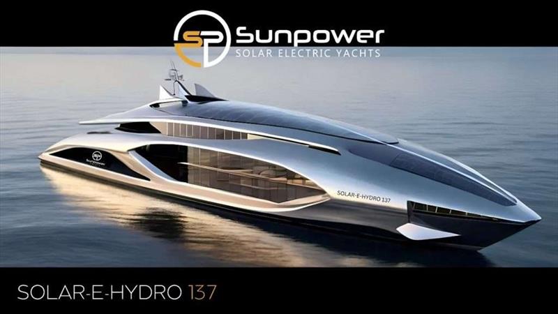 Solar-E-Hydo 137 photo copyright Sunpower Yachts International taken at  and featuring the Power boat class
