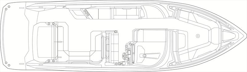 Formula 360 Crossover Bowrider - Cockpit plan outline photo copyright Formula Boats taken at  and featuring the Power boat class
